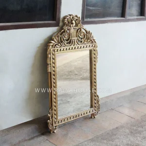 Birds Mirror Handmade Carving Gold Decor