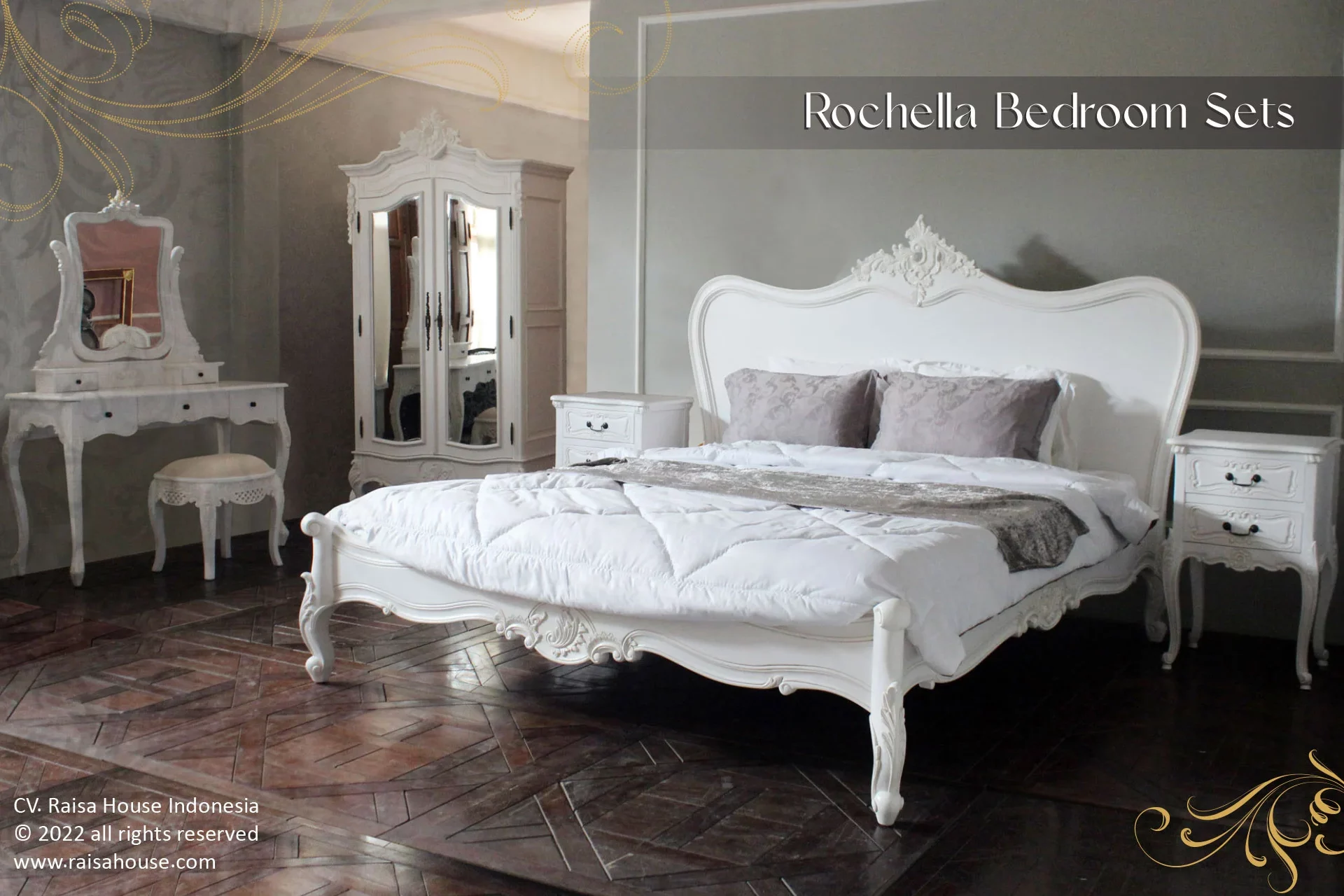Rochella bedroom sets french style & classic design