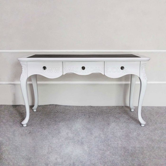 Desk Louis XV-2 Put Out Leaves White