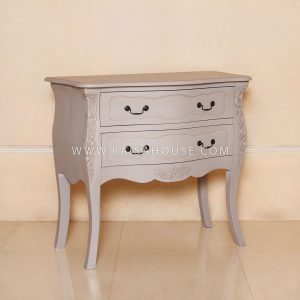 Elegant Bombay Chest 2 Drawer Plain mahogany bedside for luxury interiors
