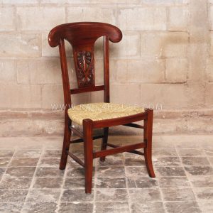 French Side Chair made of mahogany wood with PNMC finish in classic French design