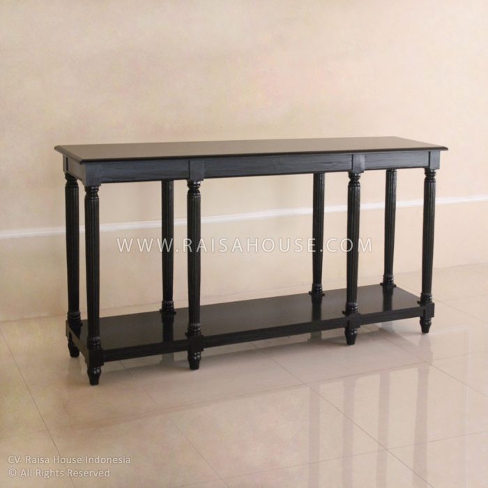 Hall Table With Shelf Underneath Black