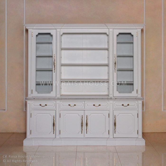 French TV Cabinet White Complate