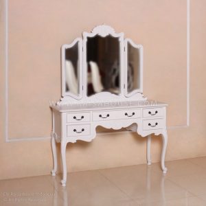 Dressing Mirror to match Style Louis XV Bed King White Complate