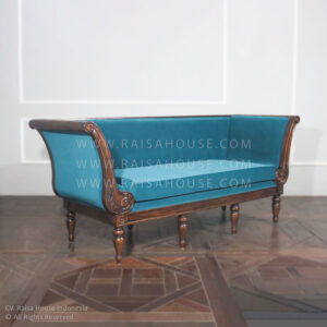 RASF_016 Charlotte Peacock Sofa, Carved Wooden Sofa Furniture