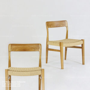 Aarush Teak Wood Chair Natural with Paper Cord