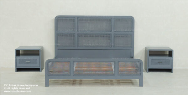 Modern Bedroom with Rattan for Hotel Project